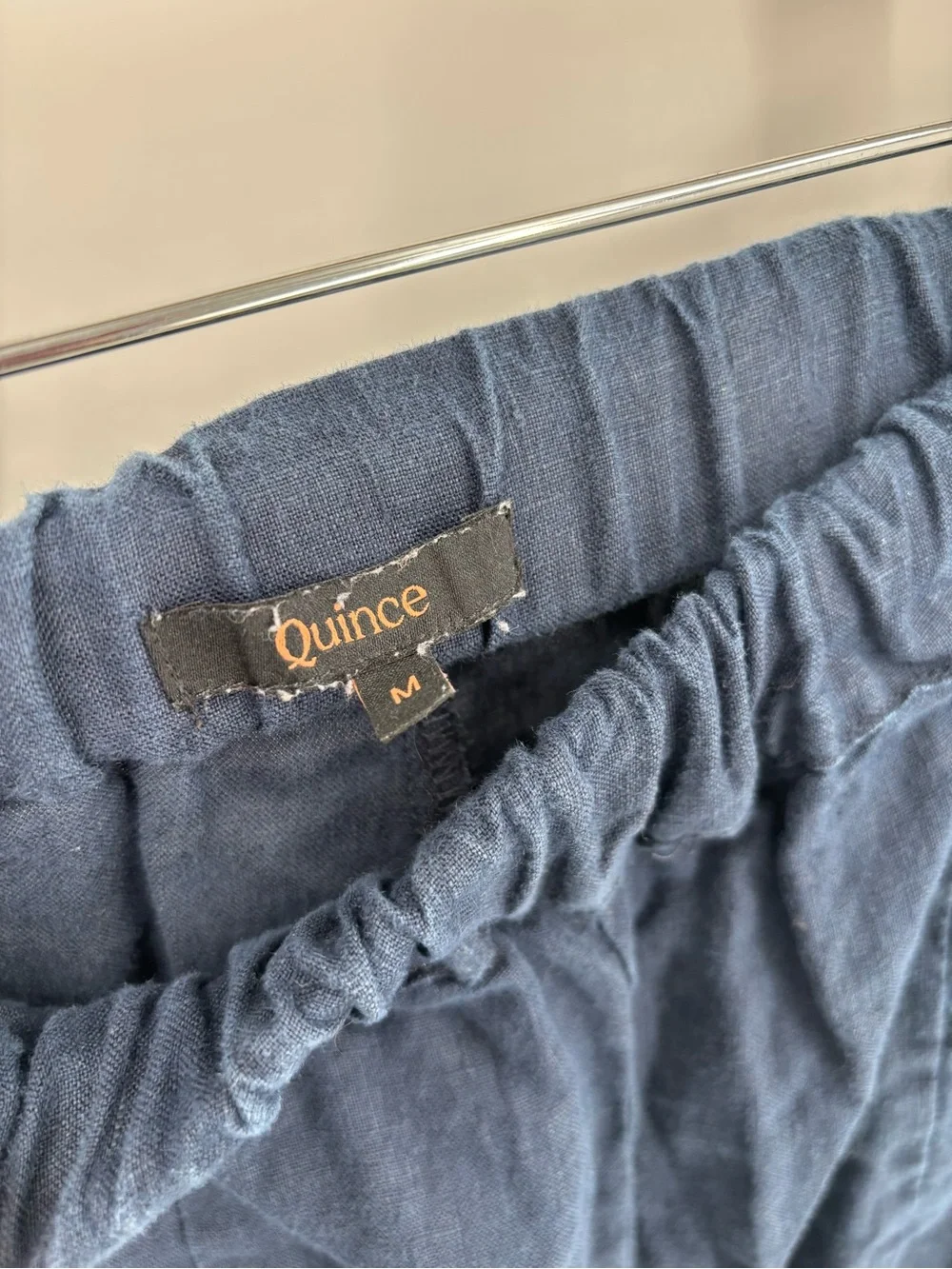 Quince 100% european linen tapered ankle pants